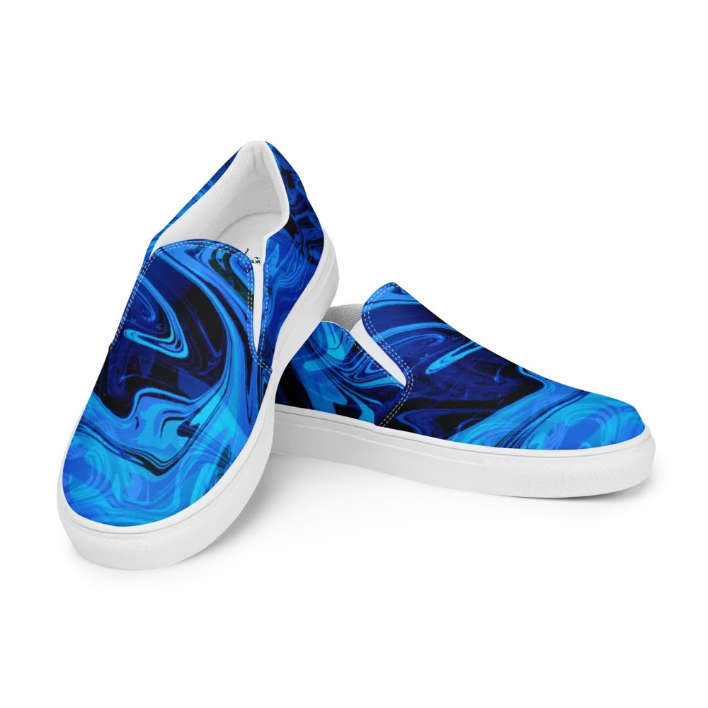 Abyssal Swirl Women's Slip-On Canvas Shoes | Womens Slip-Ons product image (11)