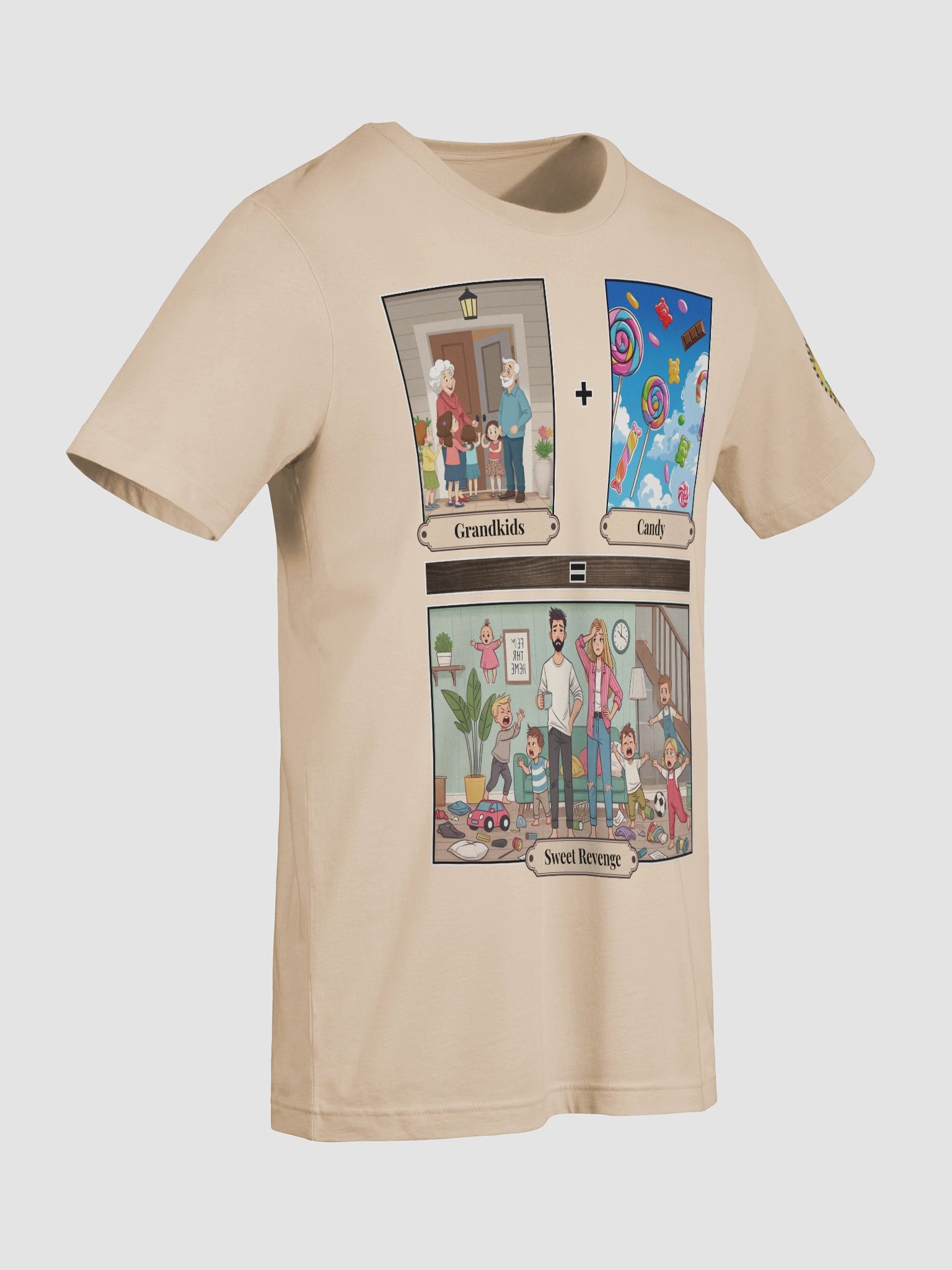 Grandkids + Candy = Sweet Revenge (Both) Bella+Canvas Supersoft T-Shirt Colors (7) product image (9)