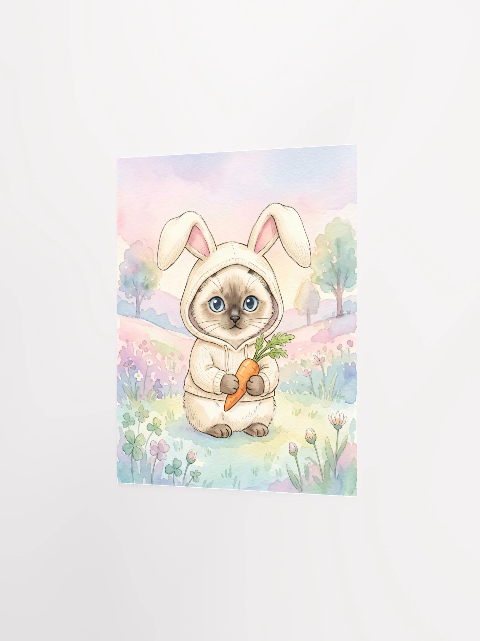 Bunny Hoodie Siamese Poster product image (26)