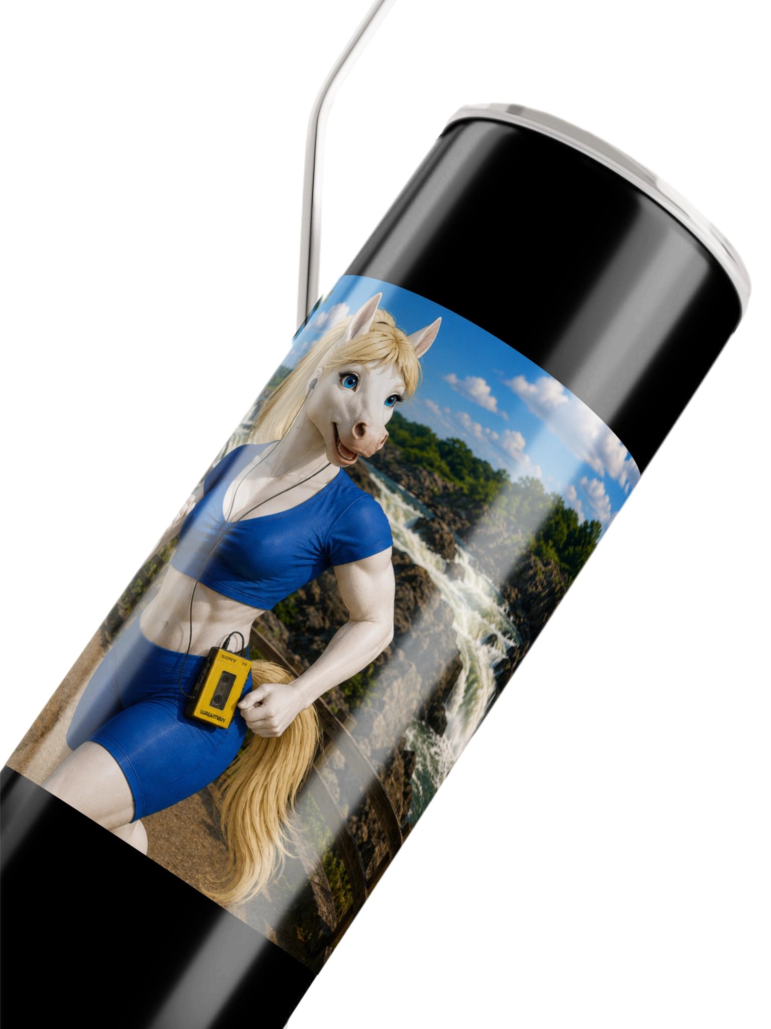 Mystery Mare Jogging Tumbler. product image (4)