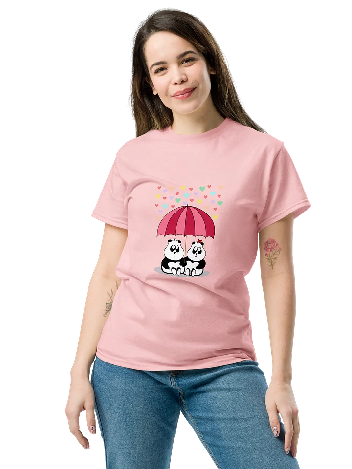 Pandas under Umbrella - Unisex T-shirt product image (1)