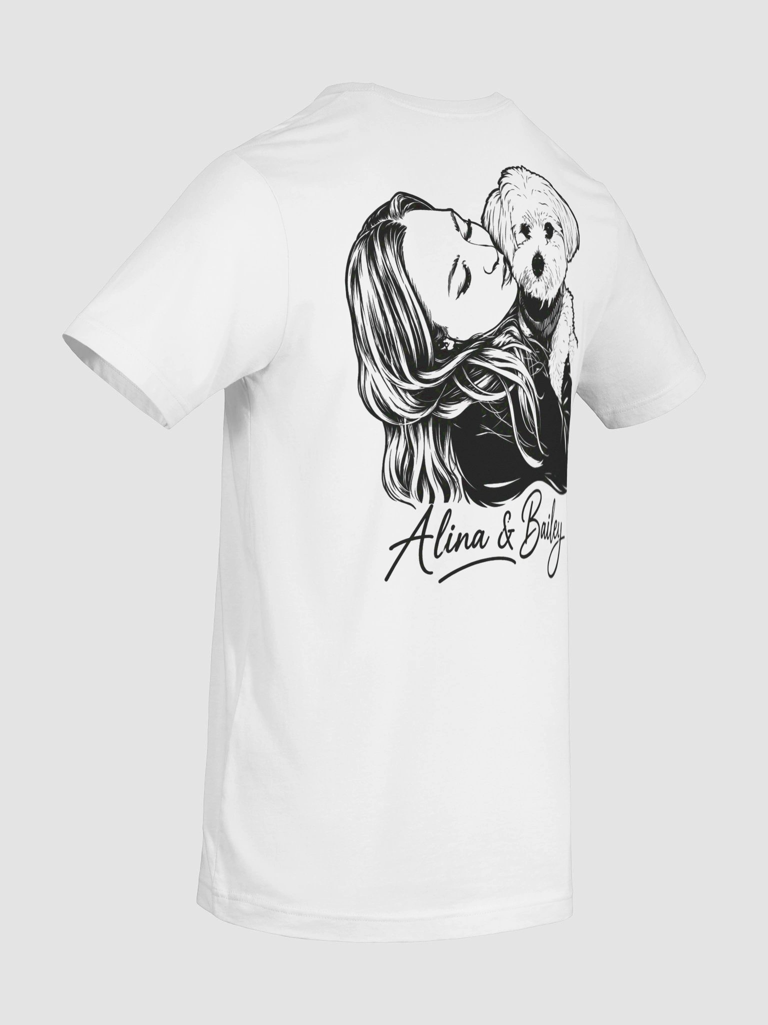 Alina & Bailey Custom Dog Line Art Tee product image (48)
