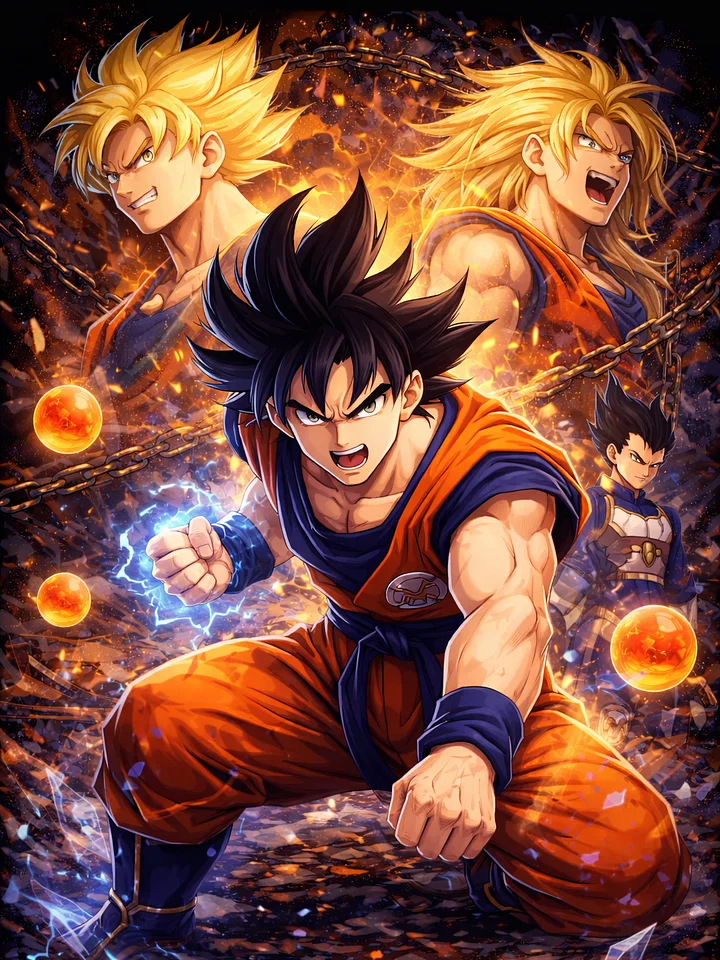 DBZ Metal Print product image (1)