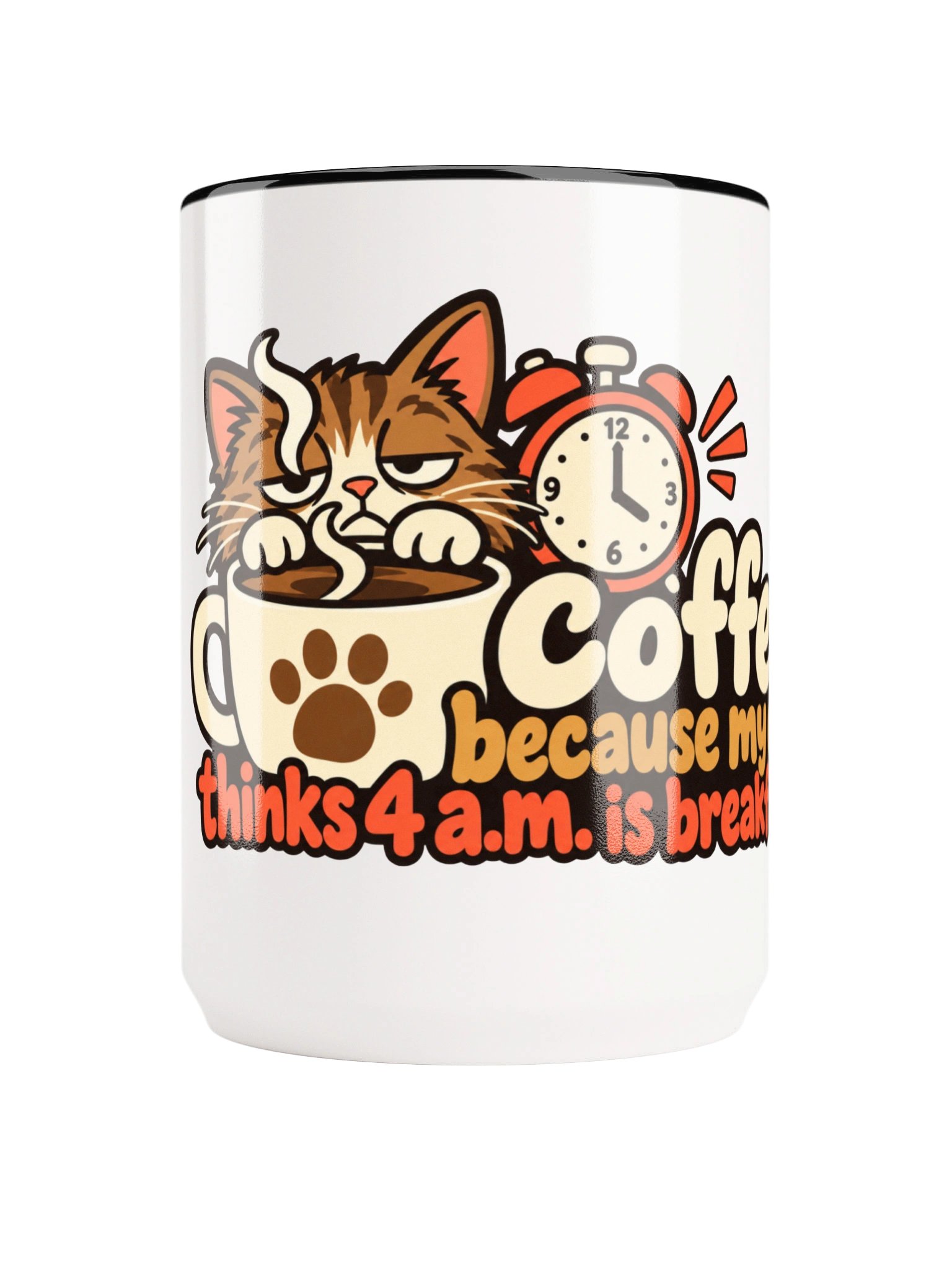 Coffee: Because My Cat Thinks [Ceramic Mug] product image (1)