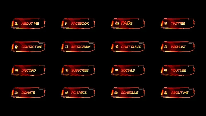 Blazing Lava Twitch Panels product image (2)