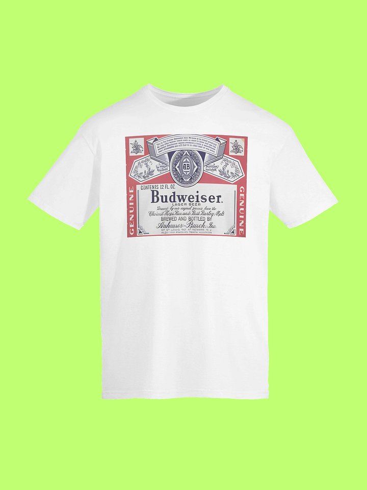 Budweiser Genuine Draft Retro Graphic Shirt product image (152)