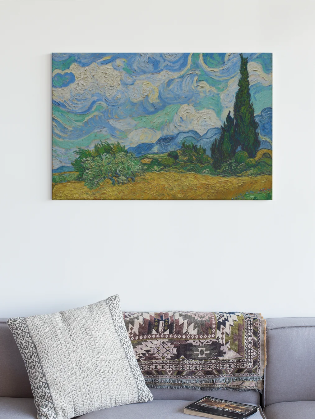 Wheat Field with Cypresses (Vincent van Gogh) Canvas product image (1)