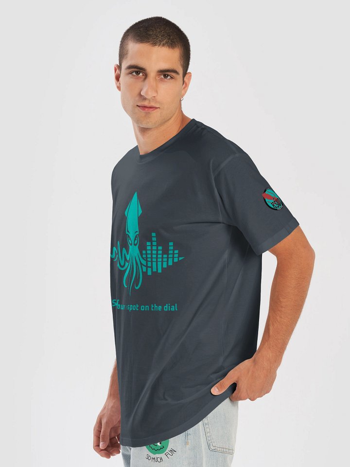 KSQD “Soundwave Squid” Premium Crew Neck Tee (Blue Squid) product image (1)