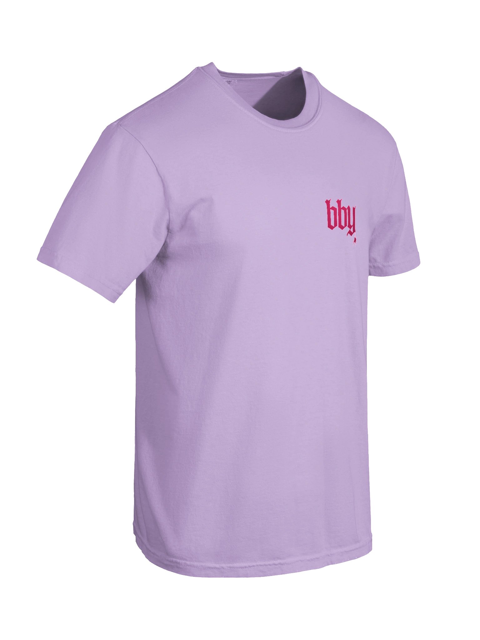 'BBY' Pink Embroidered Comfort Colors T-Shirt product image (22)