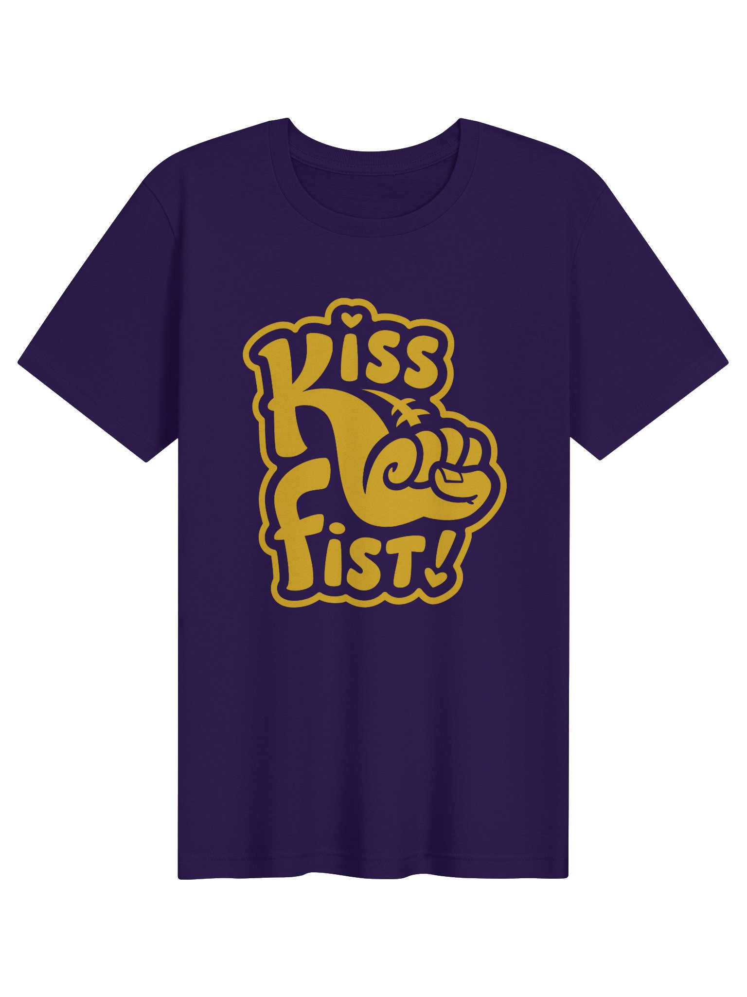 Kiss Fist Yellow Graphic Tee product image (1)