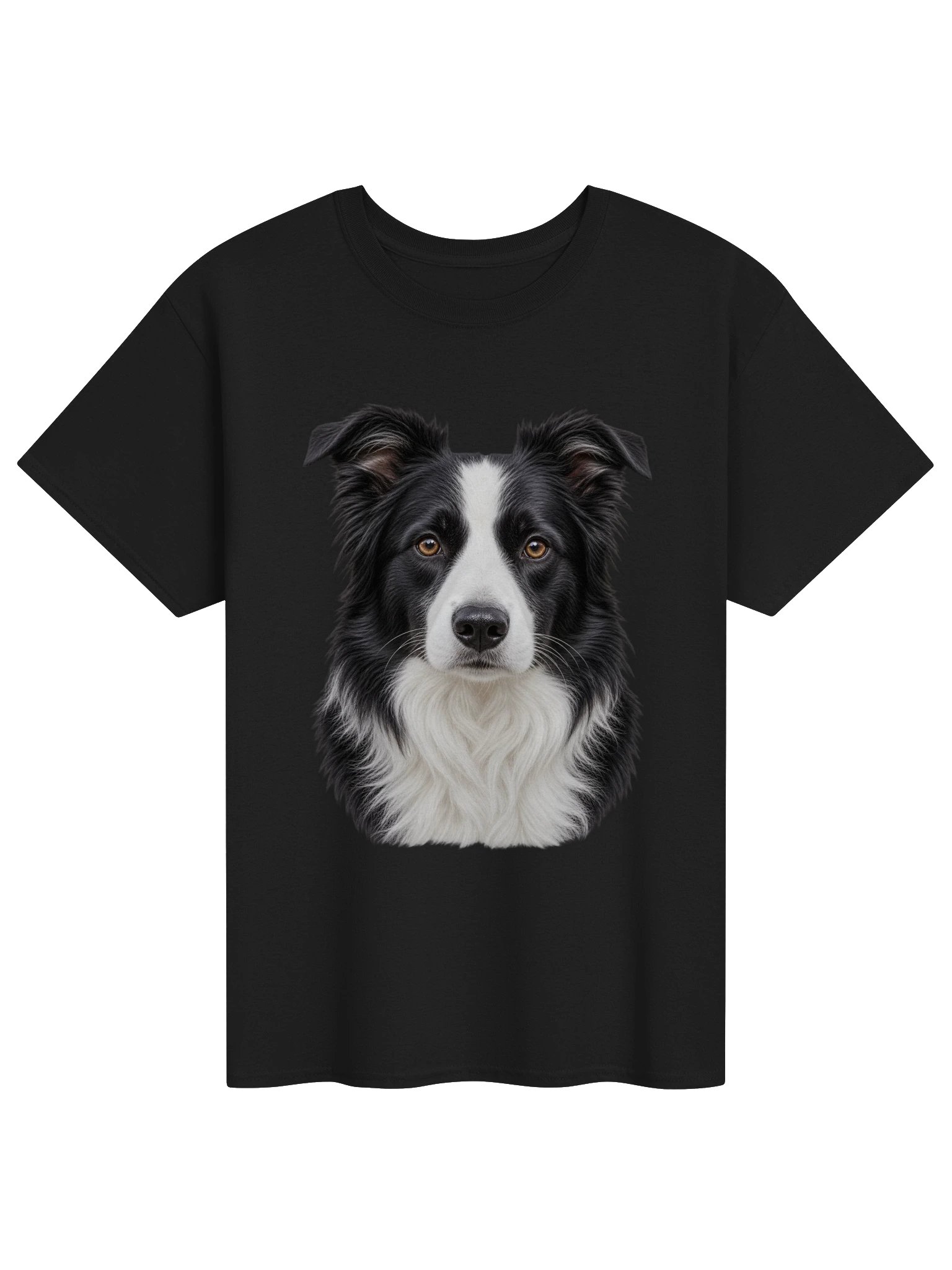 Dog - Border Collie (Face) — Unisex Gildan Heavyweight 100% Cotton T-Shirt product image (1)