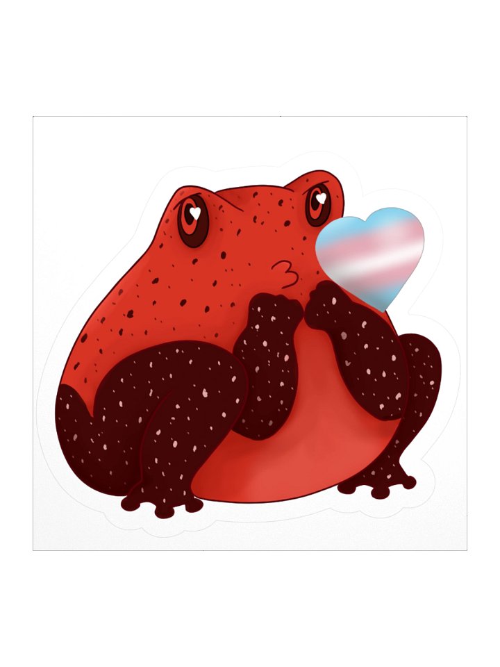 Trans Pride Frog Kiss product image (3)