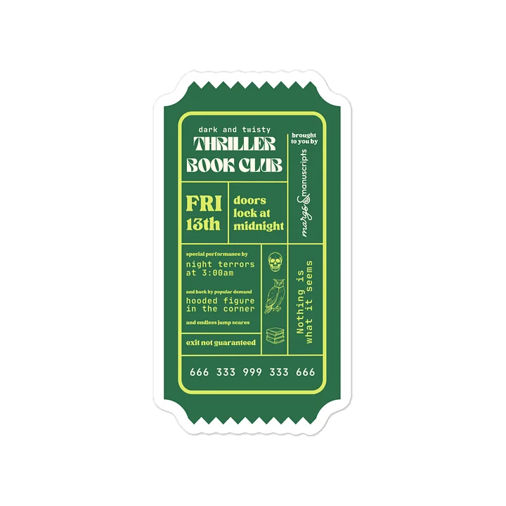 Book Club Sticker Series: Thriller product image (1)