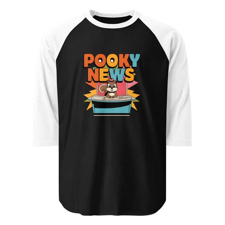 Pooky News ¾ Sleeve Tee product image (1)