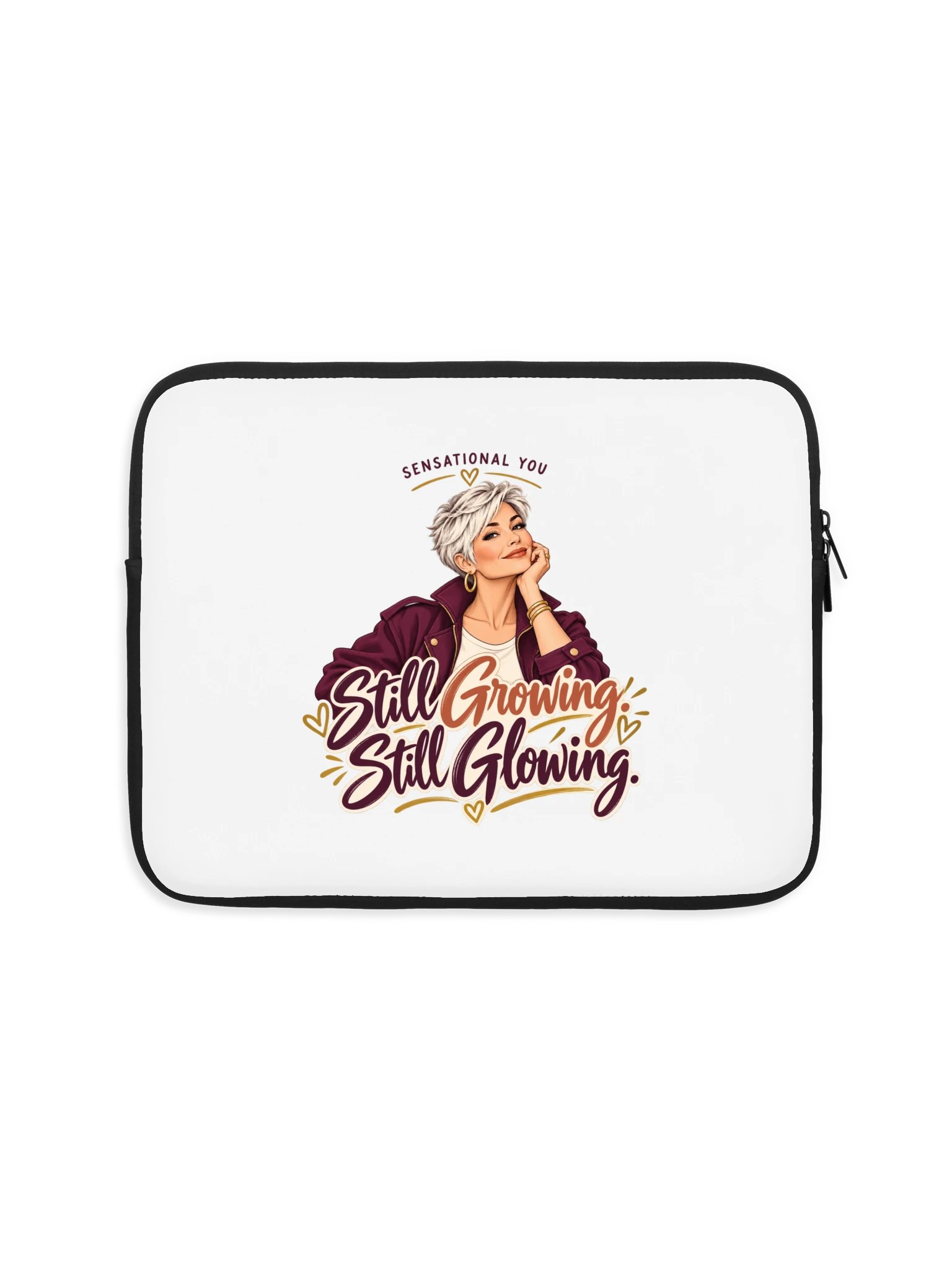 Still Growing, Still Glowing Laptop Sleeve product image (4)