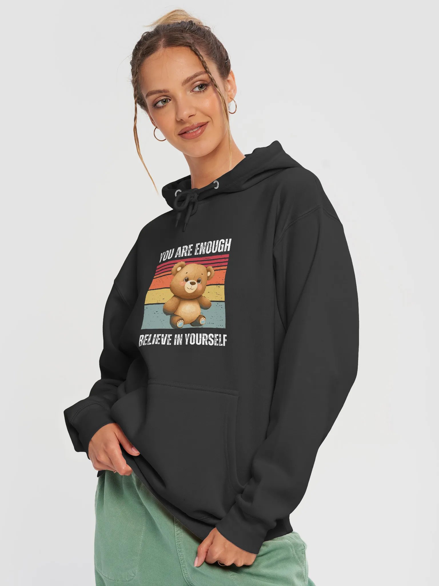 Cheerful Teddy Bear Premium Hoodie product image (3)