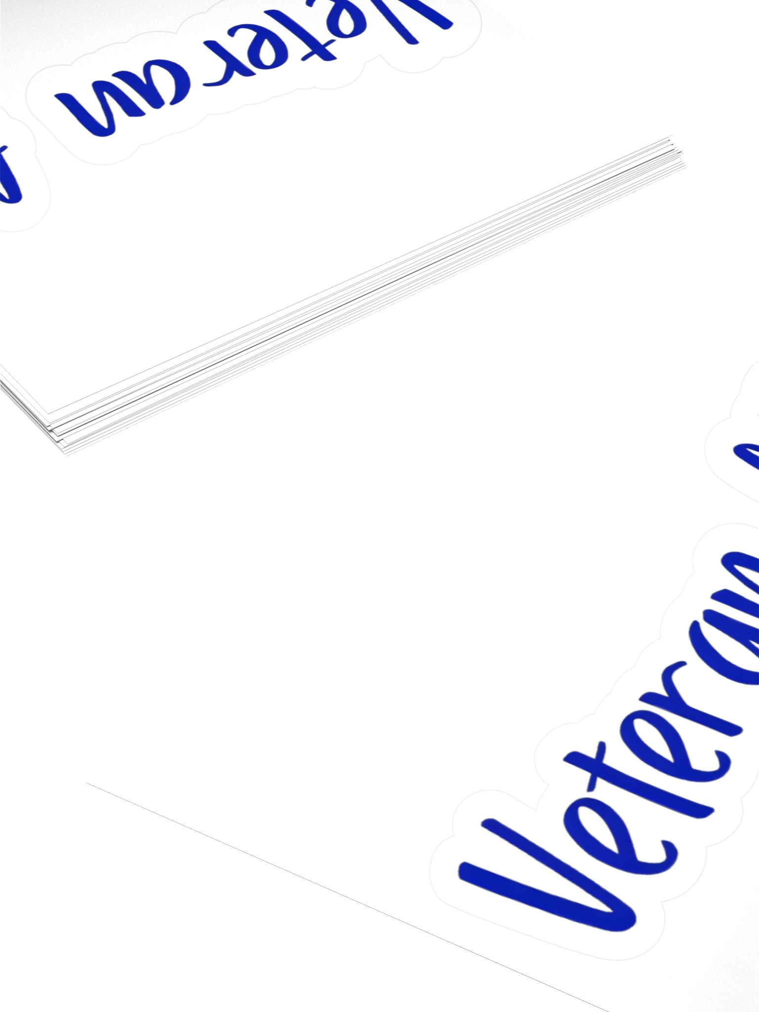 Blue Veteran Sticker product image (4)