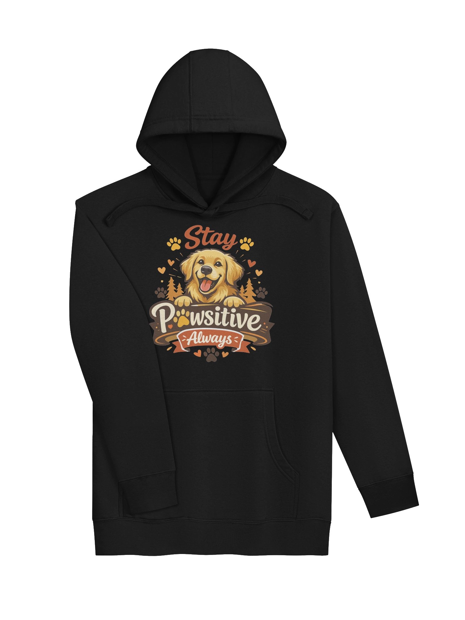 Stay Pawsitive Always Unisex Hoodie product image (3)