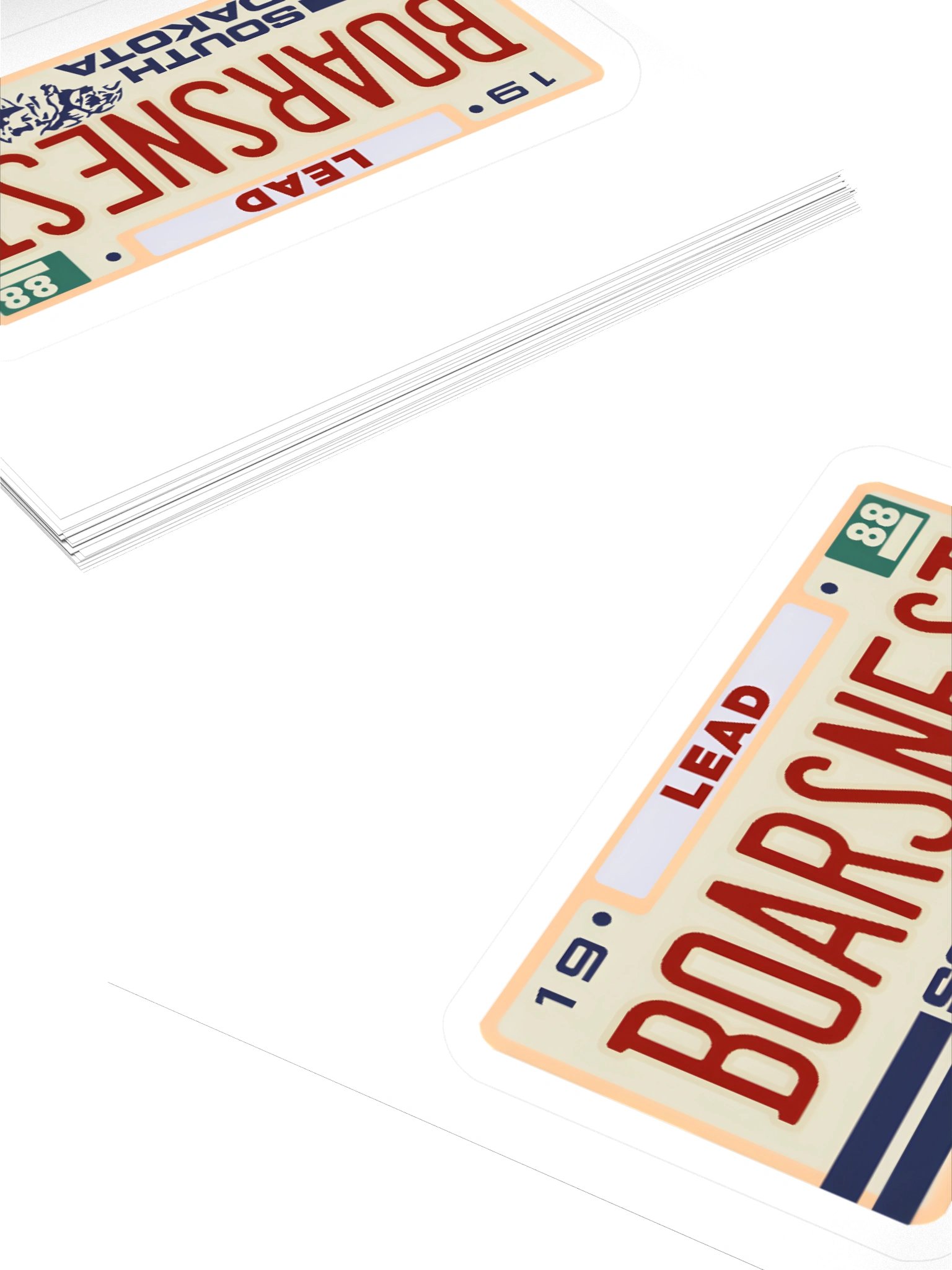 Vintage South Dakota License Plate Kiss Cut Stickers product image (14)