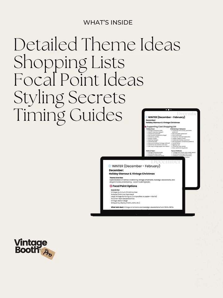 12 Months of Vintage Booth Vignettes: Your Complete Year-Round Styling Guide product image (2)