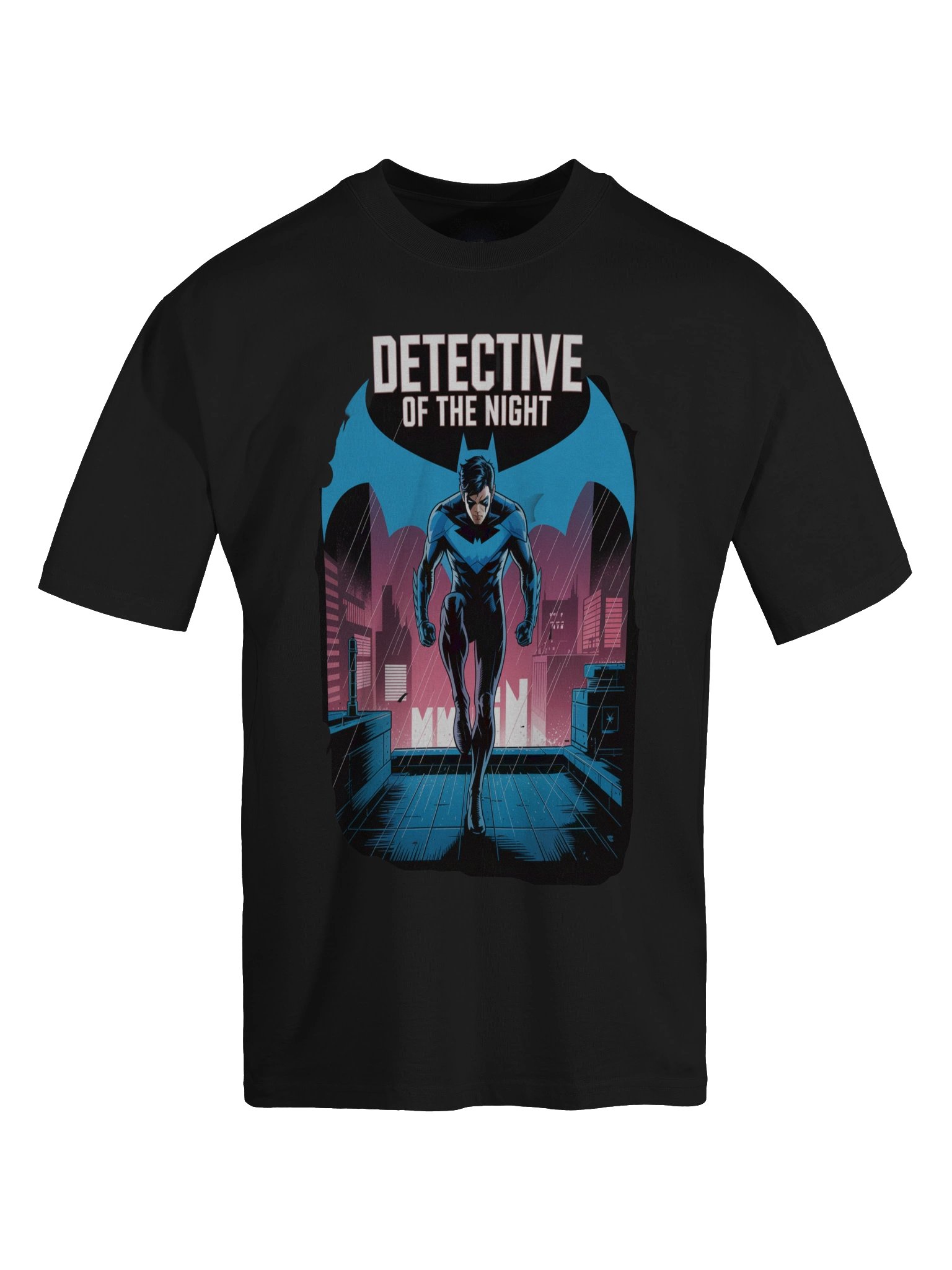 Nightwing Detective of the Night Oversized Faded T-Shirt product image (1)