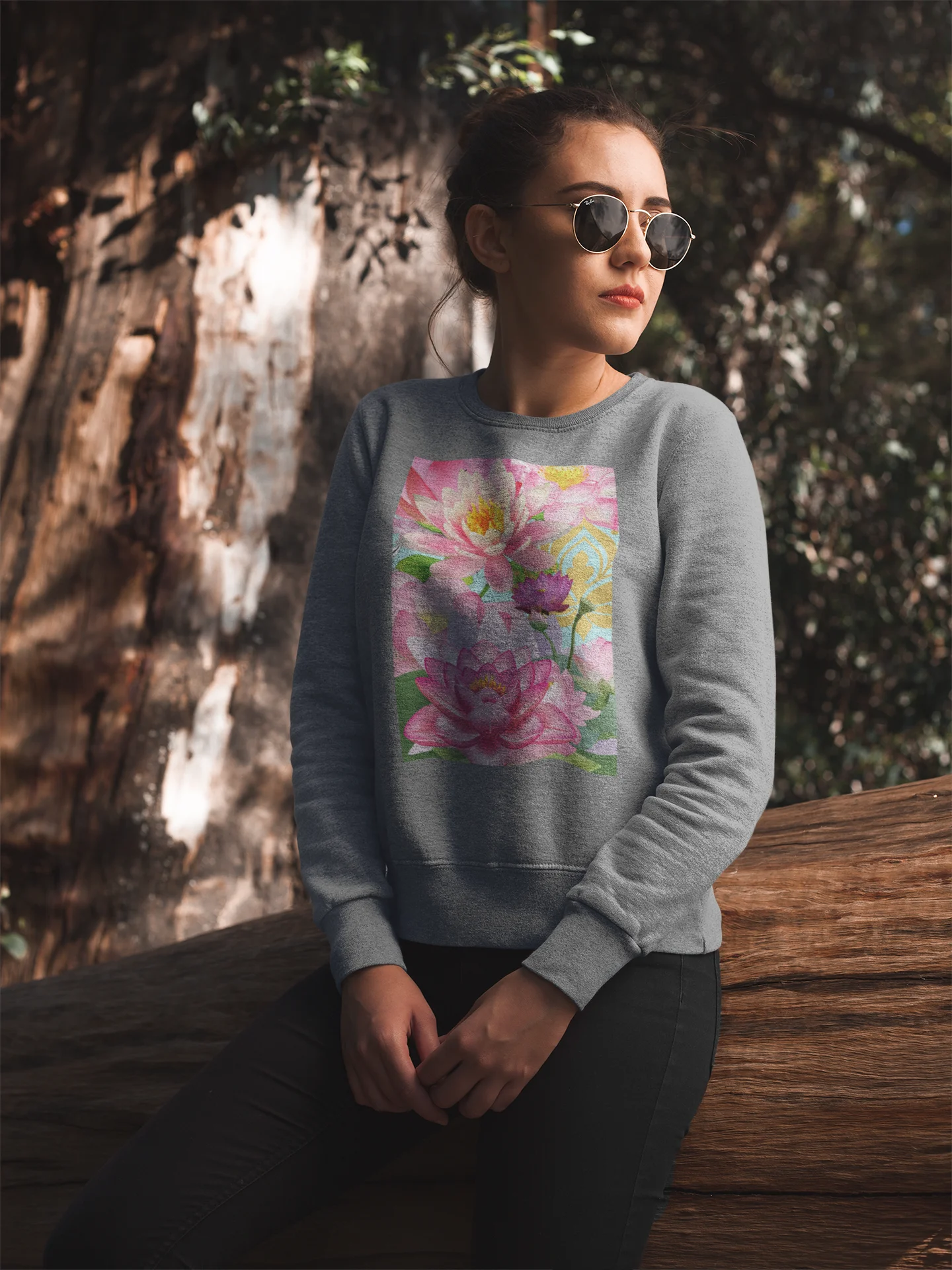 Lotus Unisex Sweatshirt - 100% Cotton product image (1)