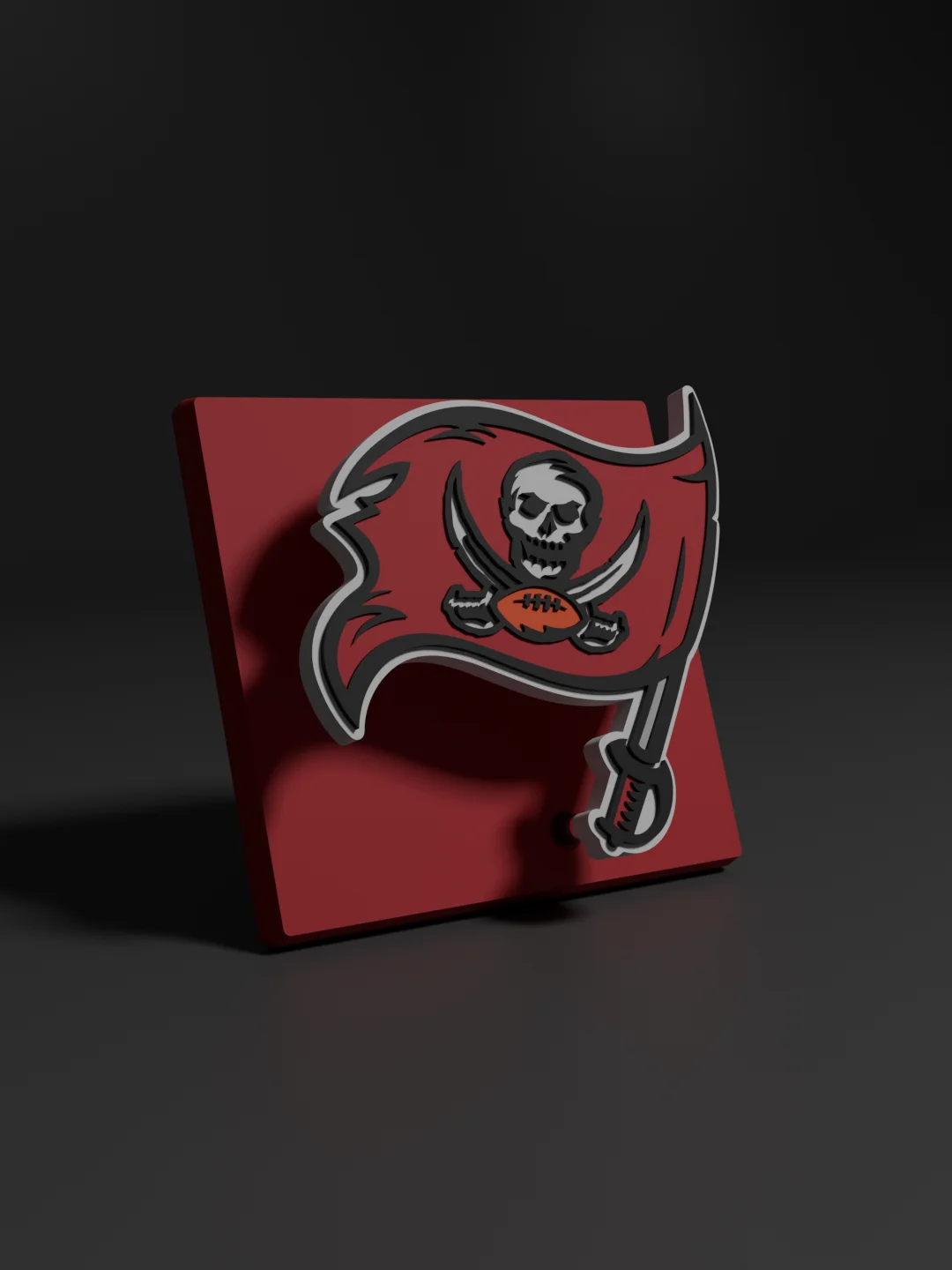 Tampa Bay Buccaneers 3D Printed Floating Logo Sign (Digital File Only) product image (1)