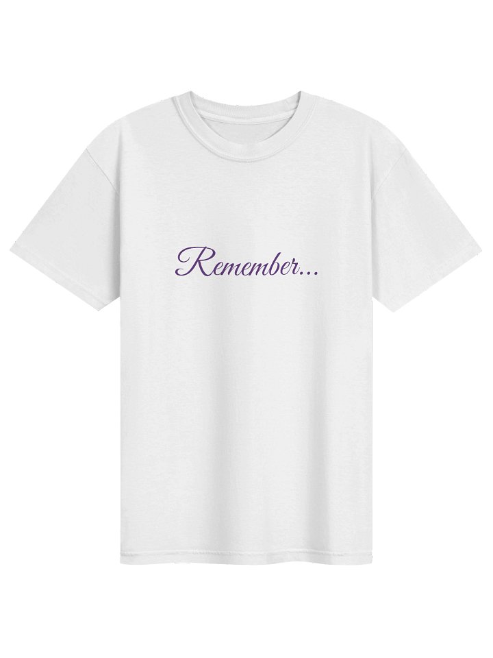 MyMe Supporter Tee - Remember (White) product image (1)