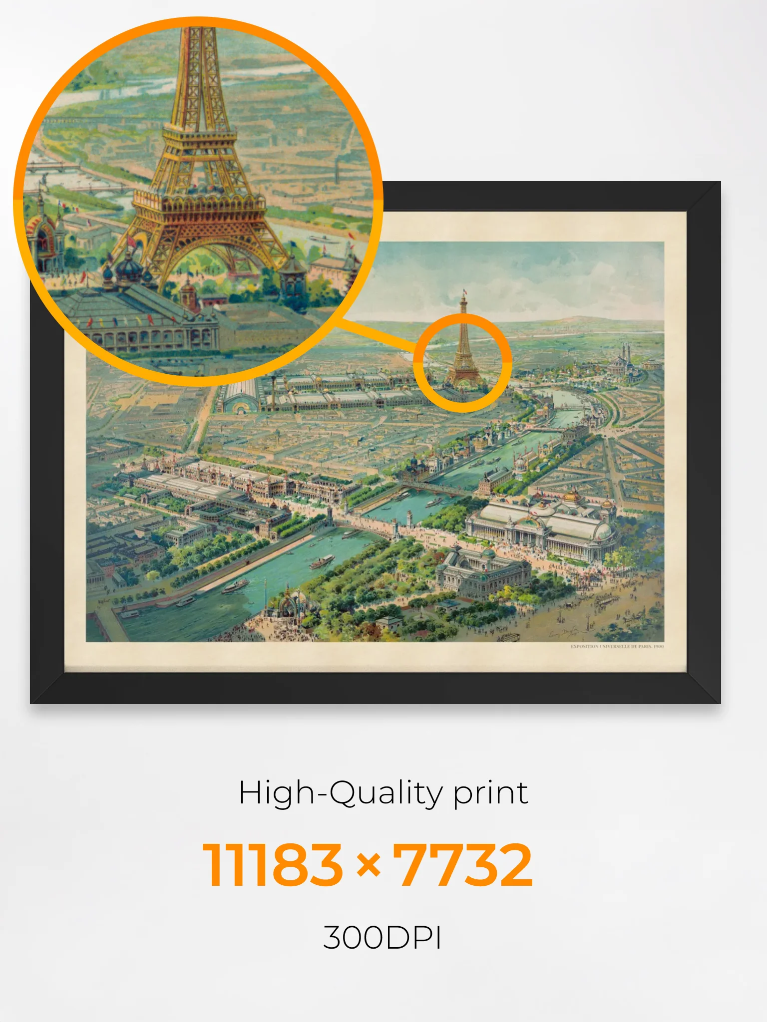 Paris 1900 (Framed Poster Print) product image (4)