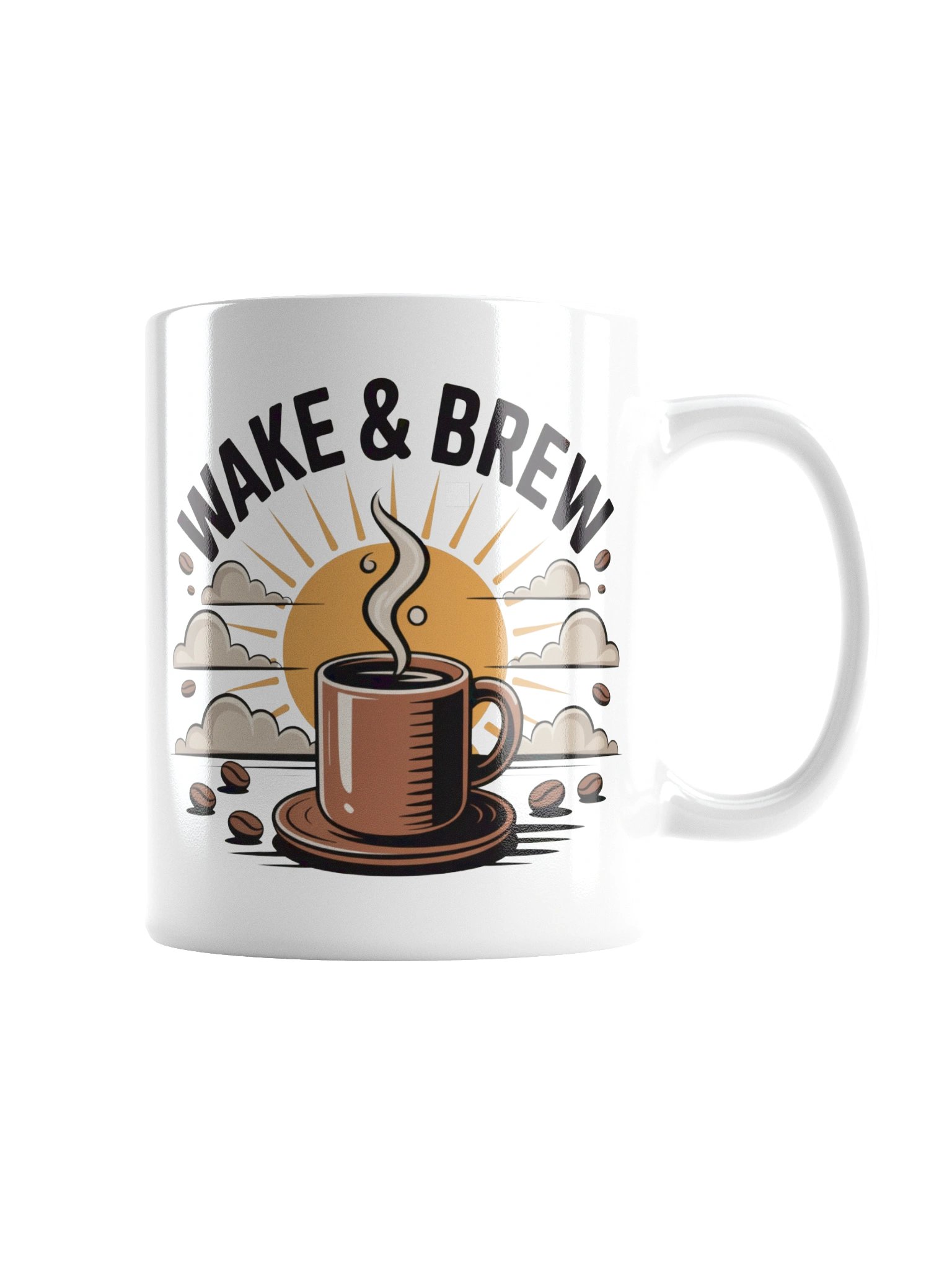 Wake & Brew Coffee Mug – Perfect for Morning Coffee Lovers product image (3)