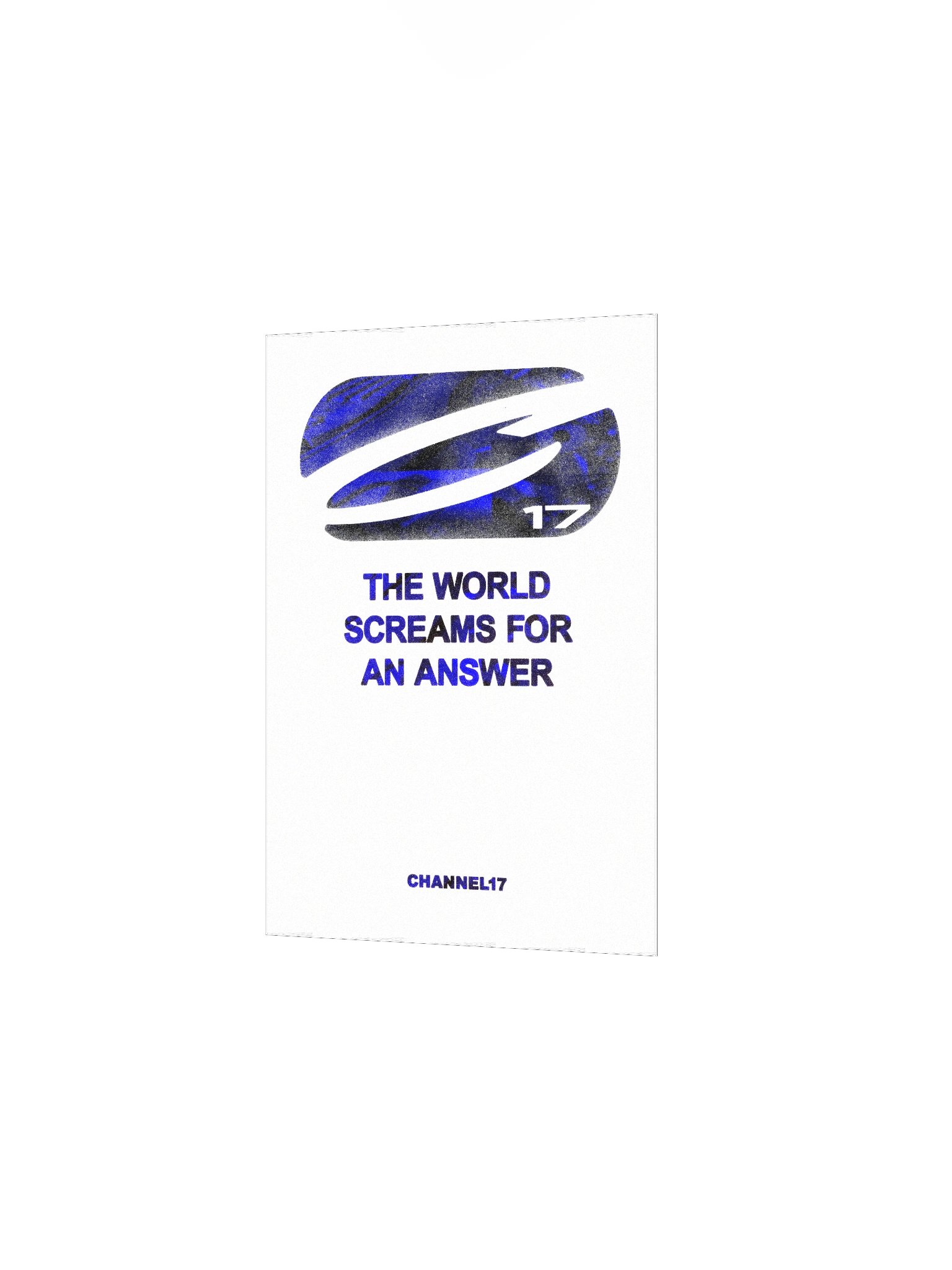CHANNEL17 'Answer' Poster (Blue Variant) product image (2)