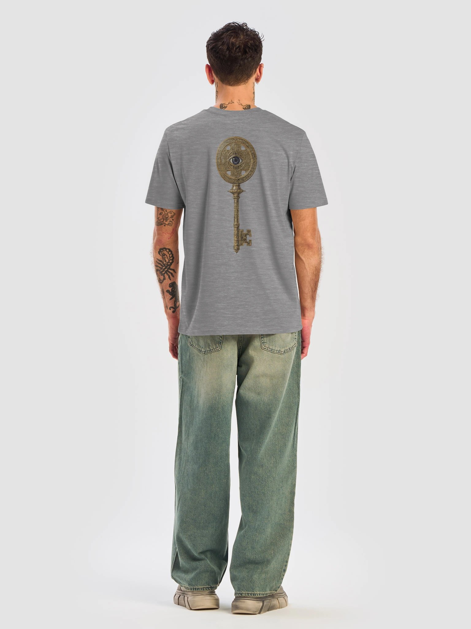 The Gatekeeper’s Key – Heather Grey Structural Edition (Front & Back Print) product image (8)