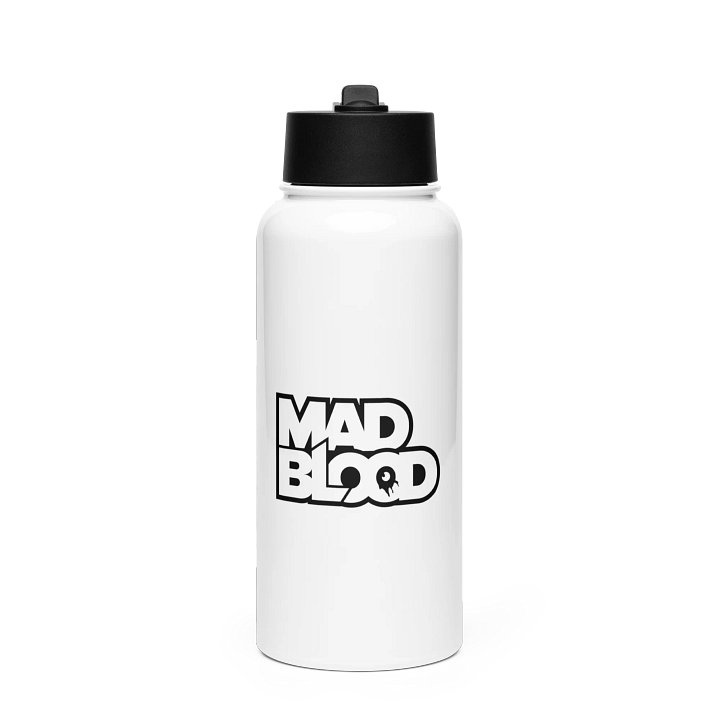 Mad Blood B & W Water Bottle product image (1)