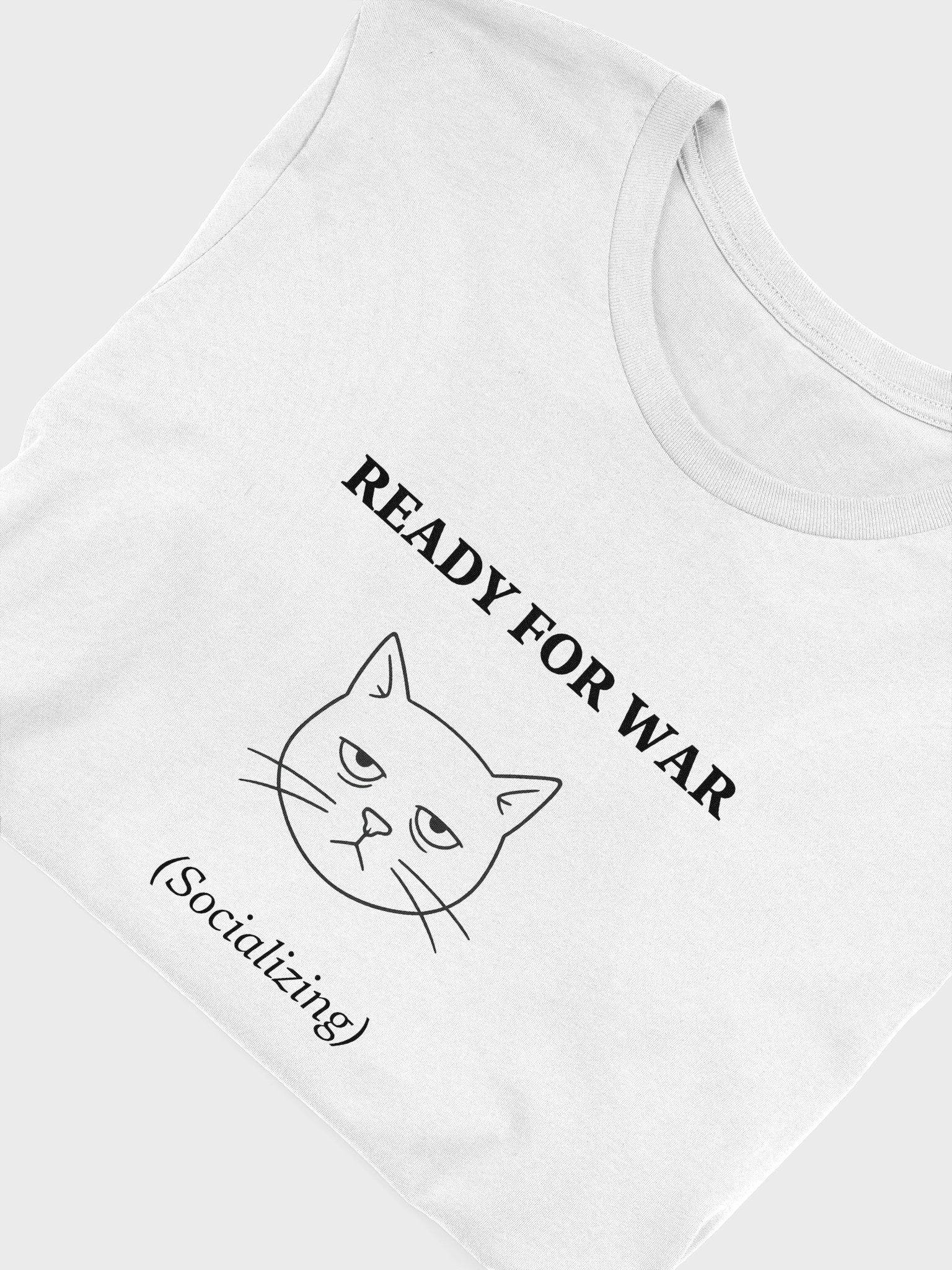 Ready for War (Cat) Supersoft T-shirt product image (5)