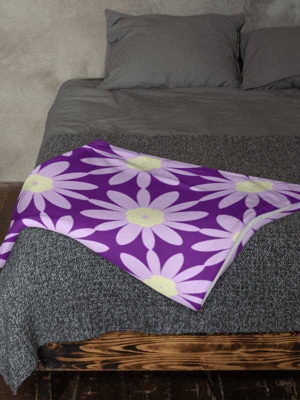 Purple Floral Dream Throw Blanket product image (3)