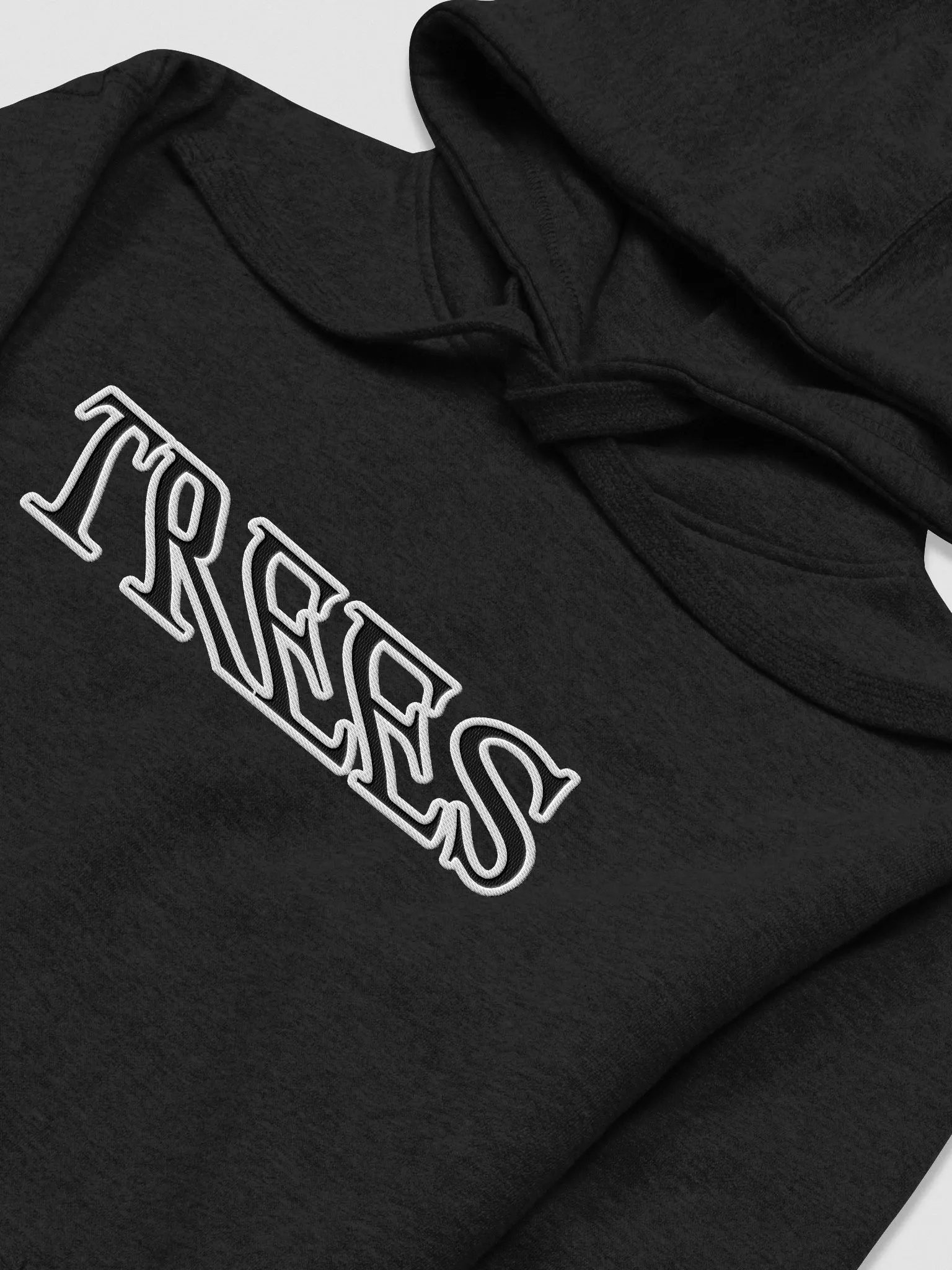 Trees Wavy Pullover Embroidered Hoodie product image (41)