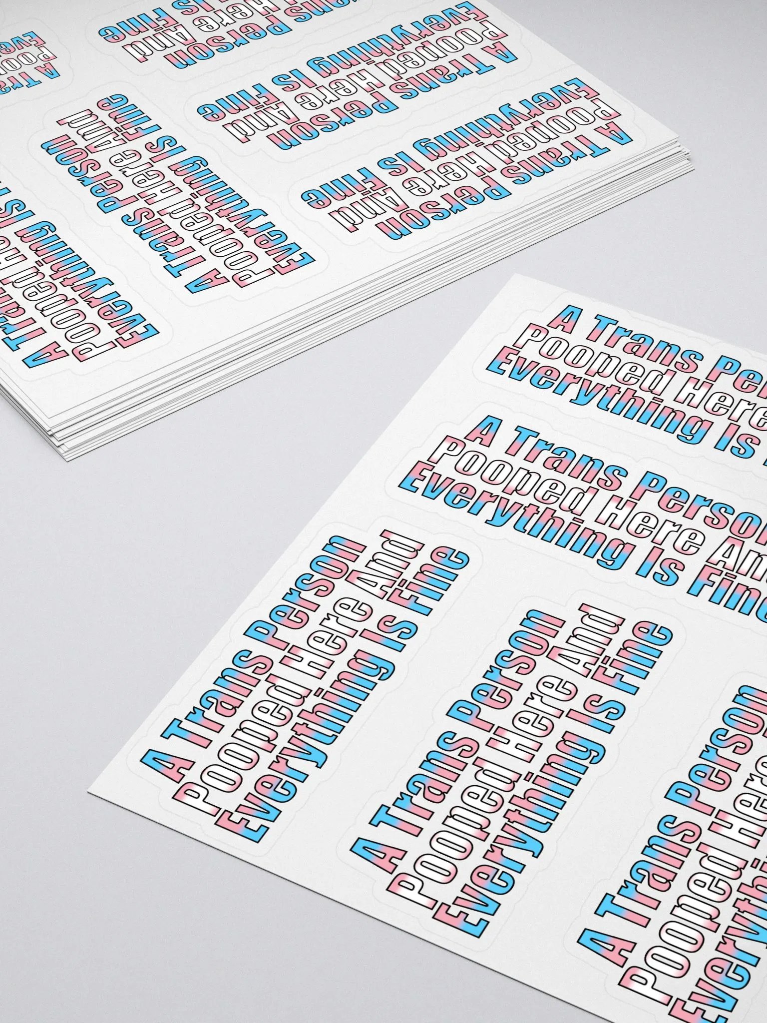 A Trans Person Pooped Here Stickers product image (4)