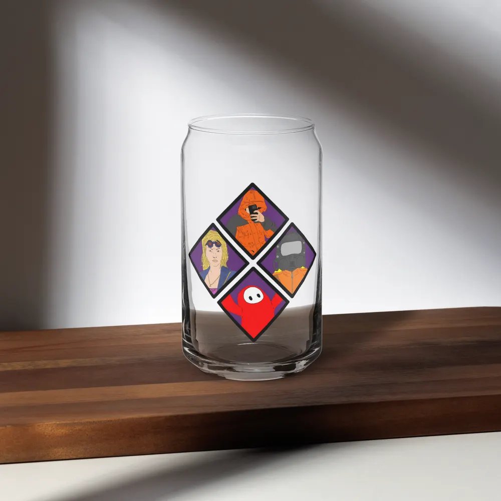 Glass Canopia: Illustrated Can-Shaped Glass Set product image (5)