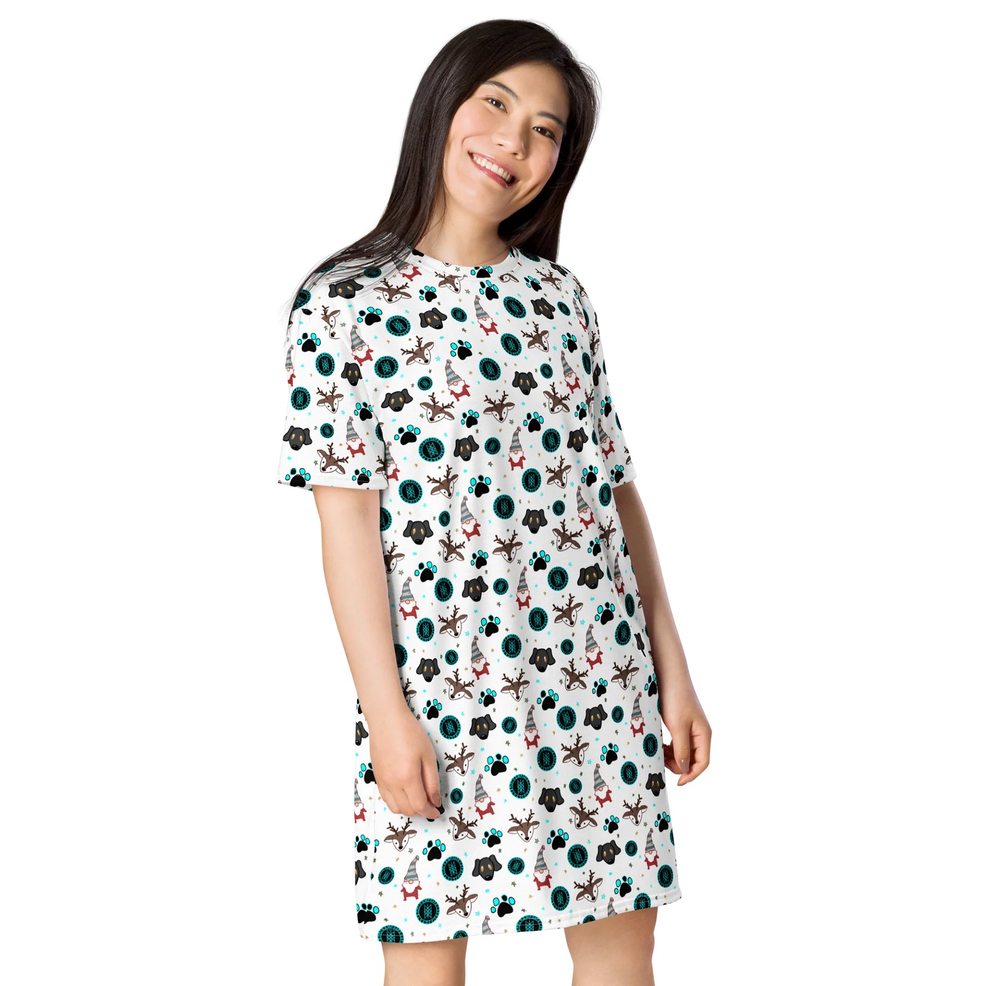 Web of Wyrd Christmas T-Shirt Dress product image (6)