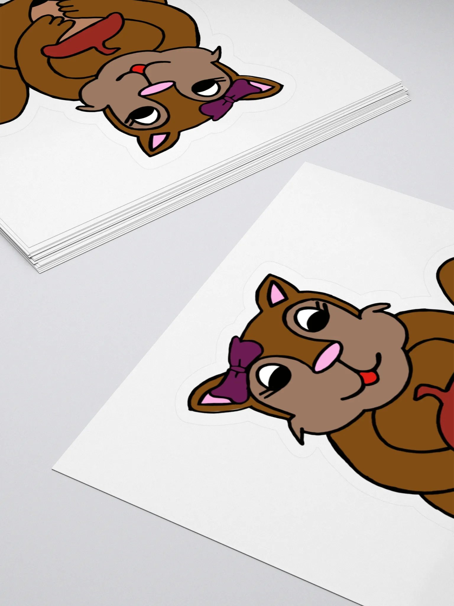 Whimsical Squirrel Kiss Cut Stickers product image (4)