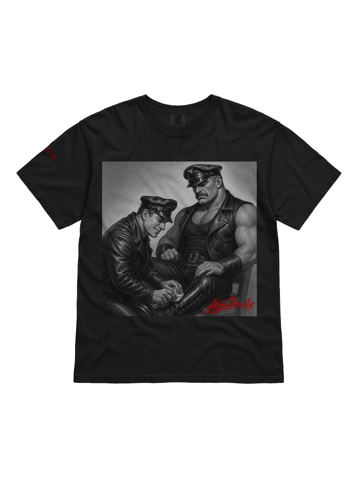 Alpha Dom Art Limited Edition: Masters of Leather The Throne Tom of Finland Tribute Berlin Pride Graphic Design T-Shirt product image (11)