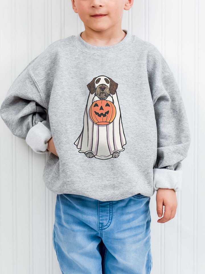 Halloween German Wirehaired Pointer(Liver) Youth Sweatshirt product image (6)