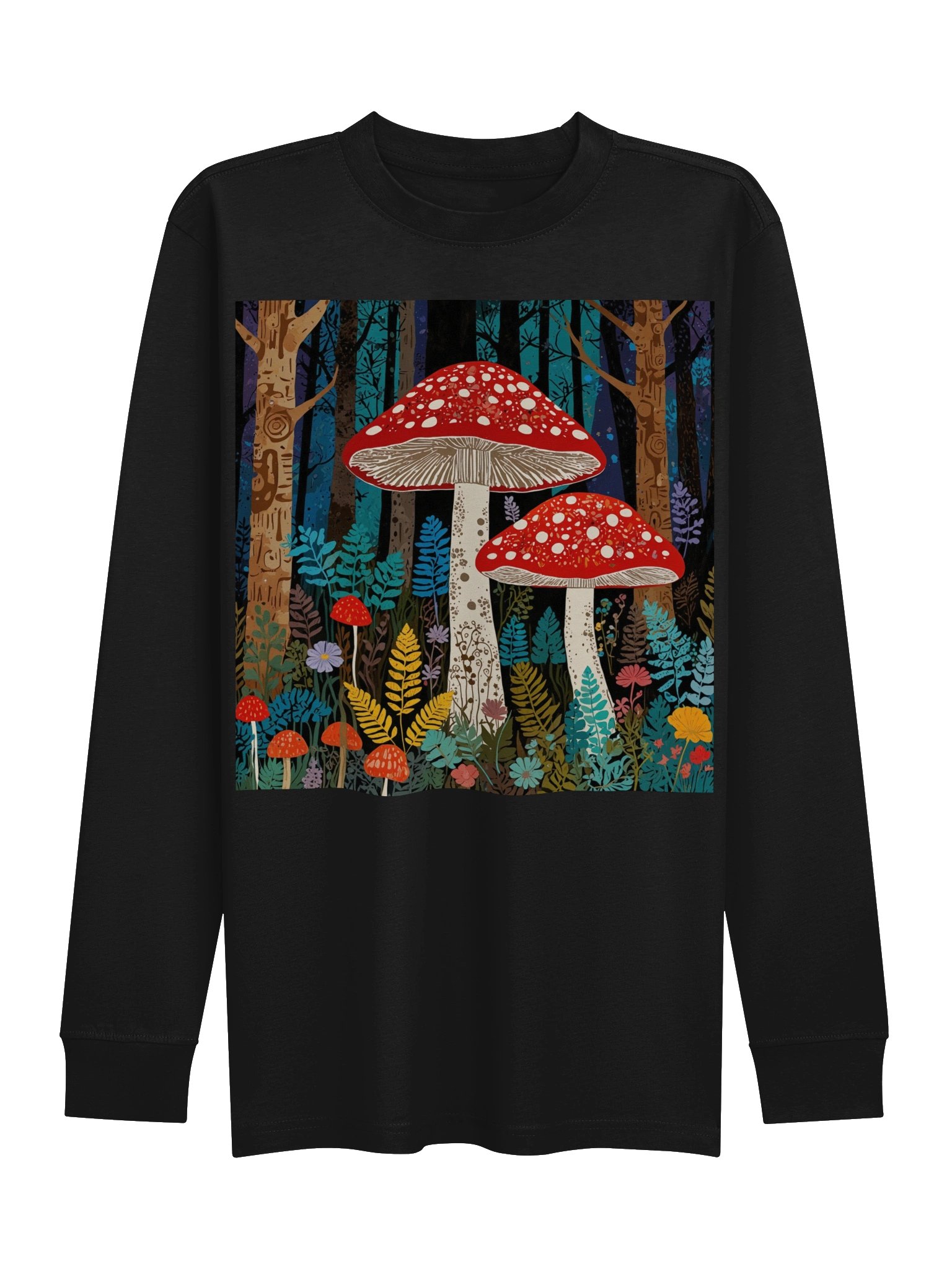 Forest Mushroom Grove Long Sleeve Tee product image (1)
