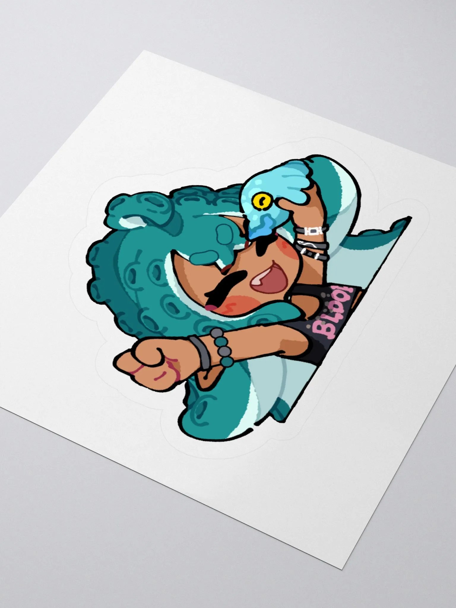 Kawaii Squid Sticker product image (7)