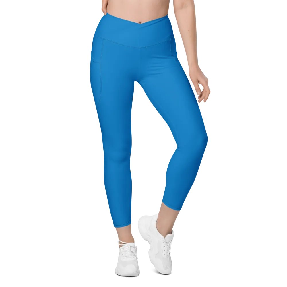 Sunset Bliss Crossover Leggings with Pockets product image (10)