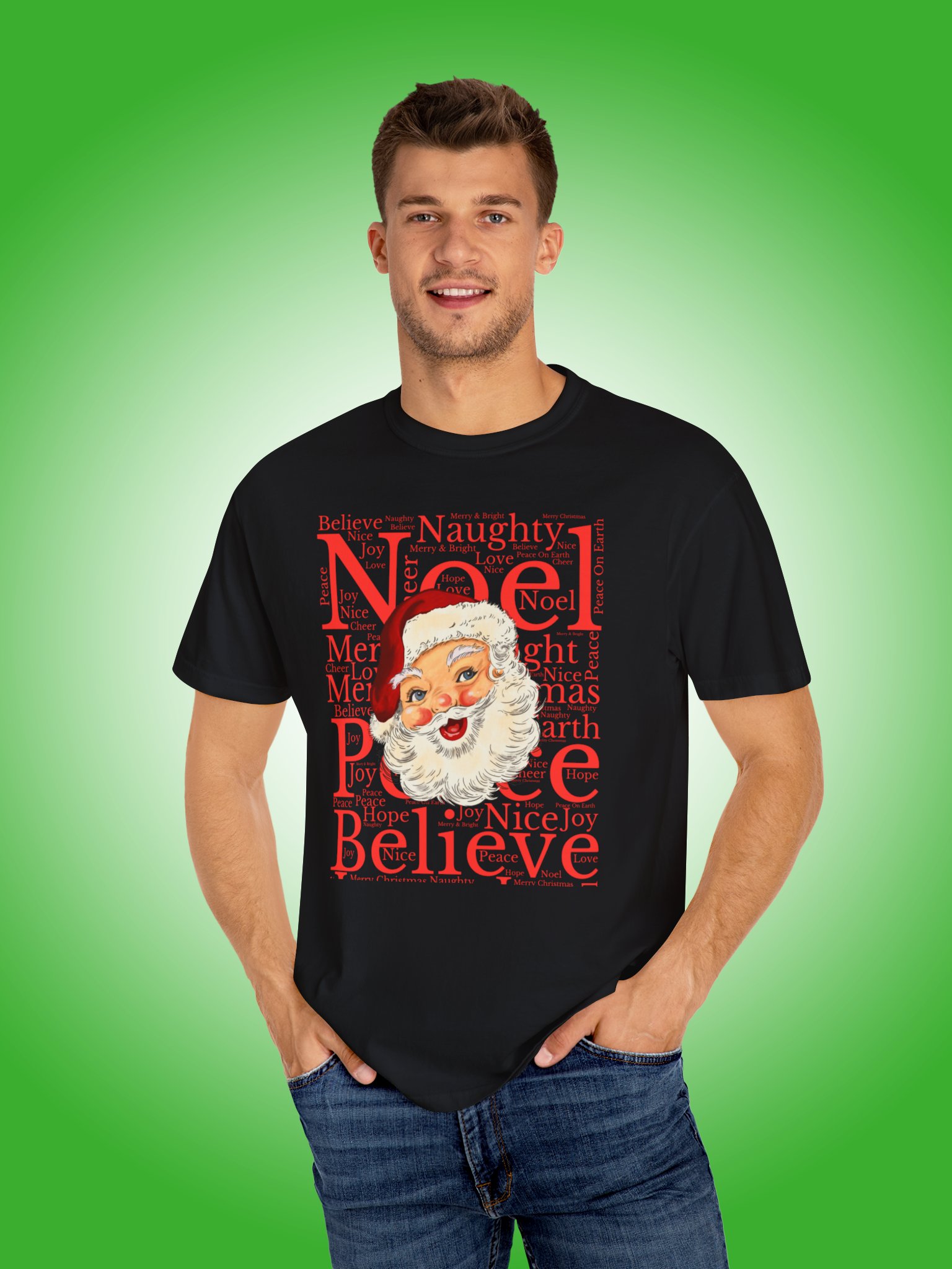 Retro Santa Word Cloud product image (1)