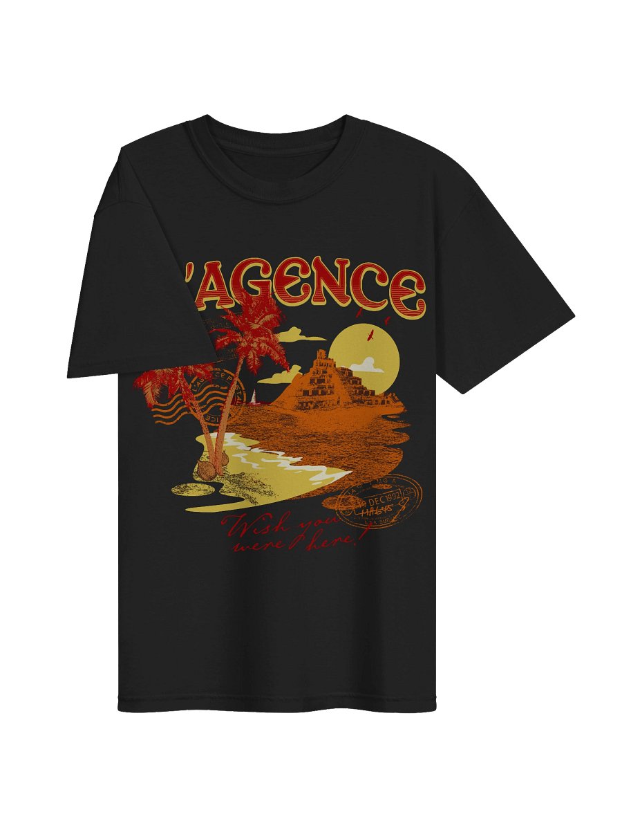 Wish You Were Here! Heavy T-Shirt - Black product image (3)