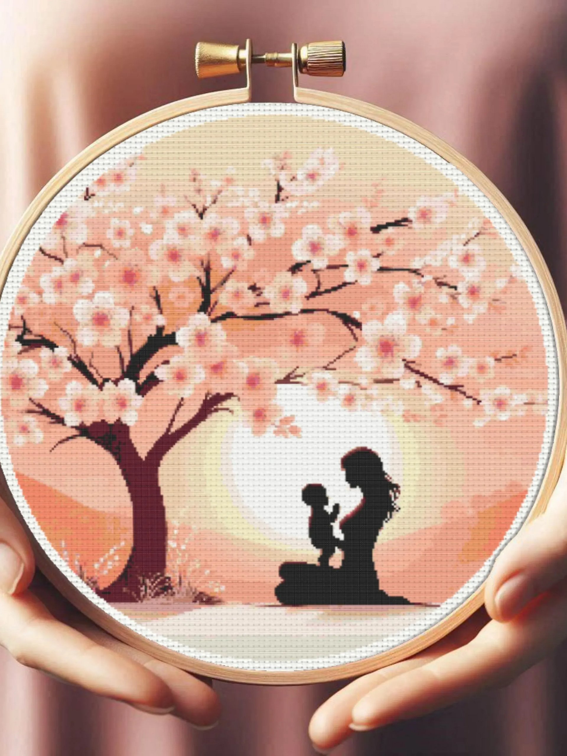 Blossom Hugs Cross Stitch Pattern product image (5)