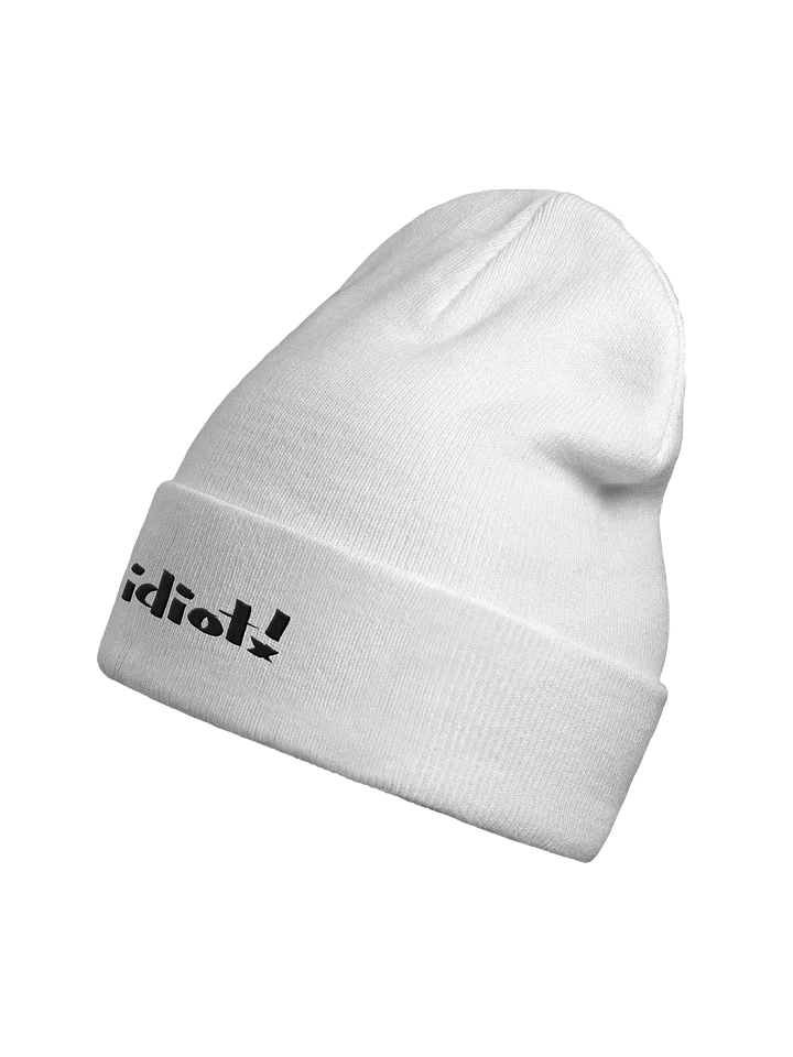 Idiot! Bold Beanie (light mode) product image (2)