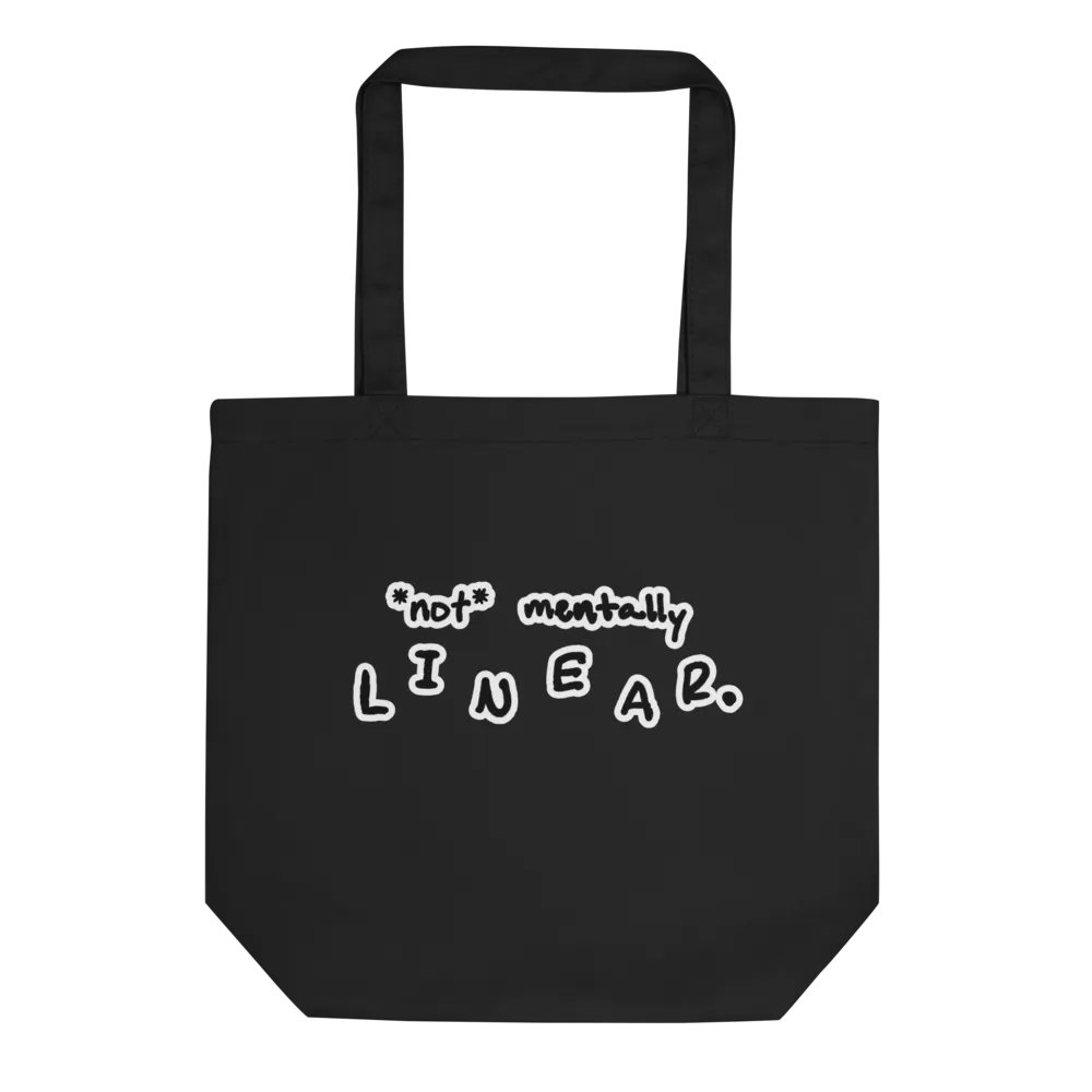 *not* mentally linear (bubble design) tote bag product image (1)